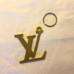 LV key/bag charm. Handcrafted brass